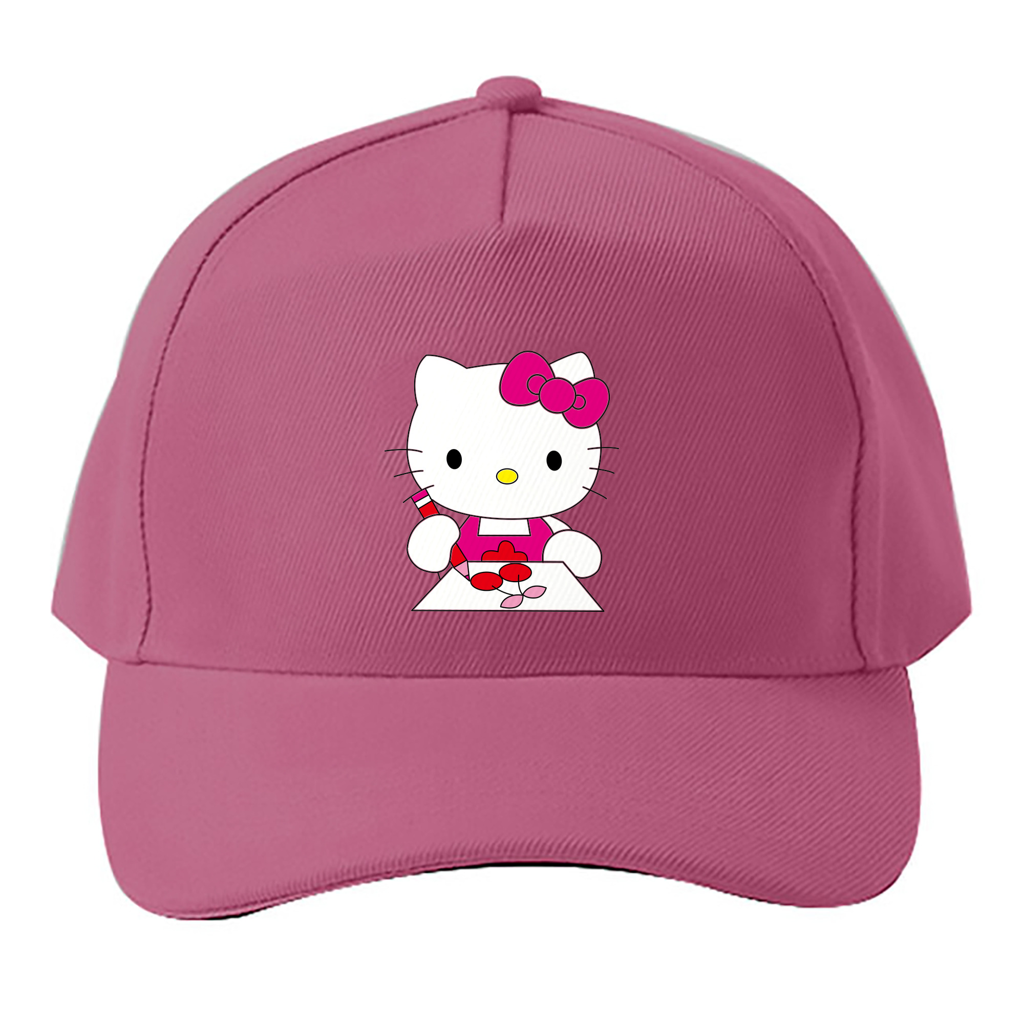 （画像用） Hello Kitty ハローキティ ベースボールキャップ 綿100％ 男女兼用 帽子 スポーツ